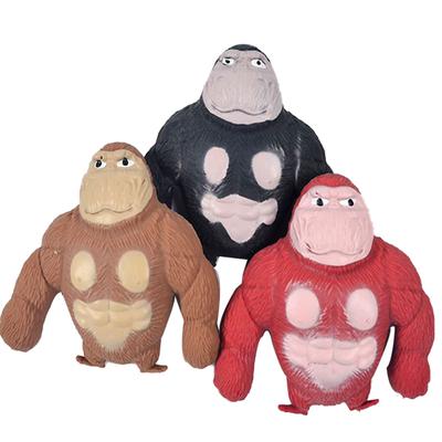 The Cross-border Hot Tiktok Explosion Whimsic Vent Toy Simulated-flour Decompression Gorilla Wang Zong Kneicule