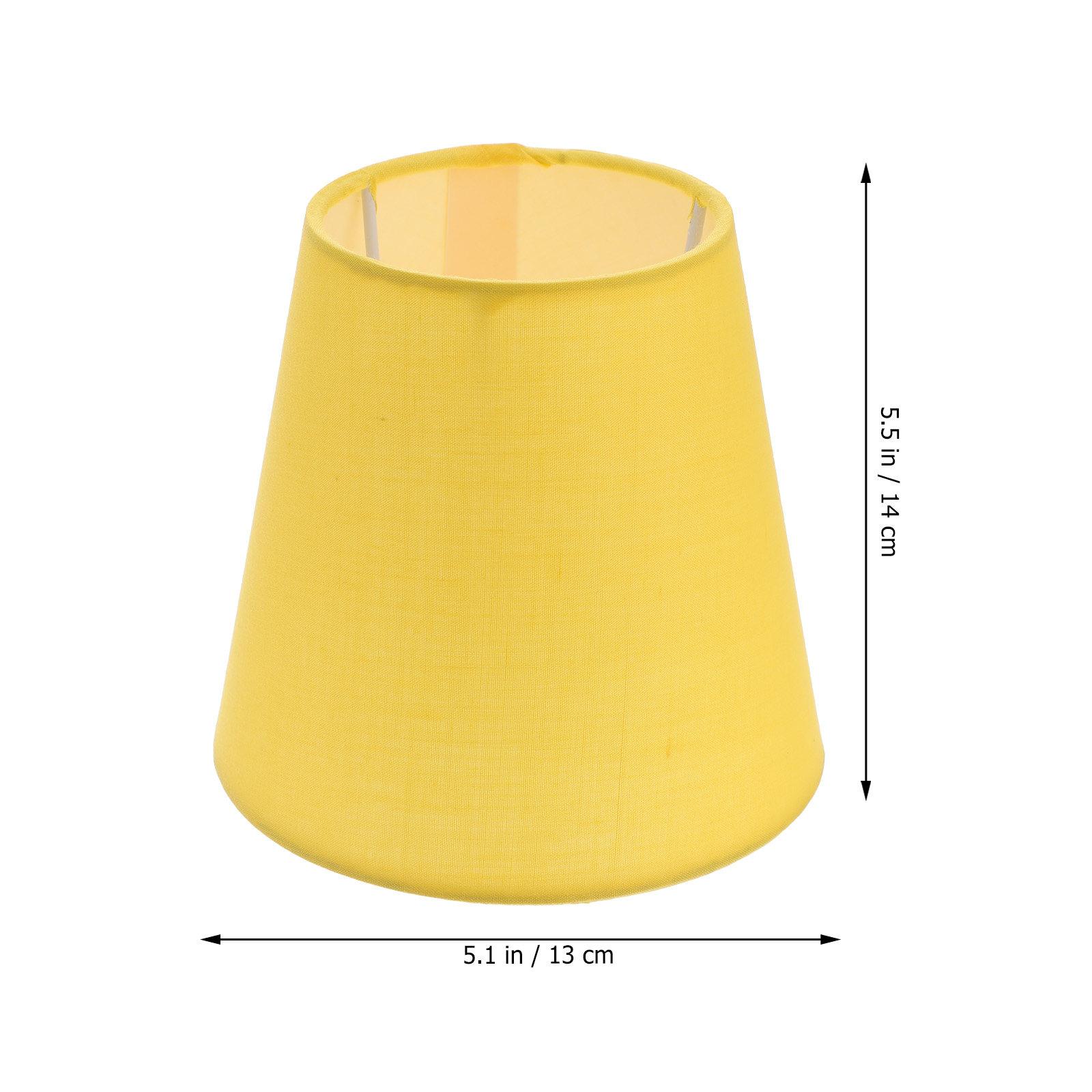 

Macaron Lamp Shade Large Fabric Light Shade for Pendant Ceiling Hanging Floor Lamp Eye Protection Warm Ambience Sturdy Easy жовтий
