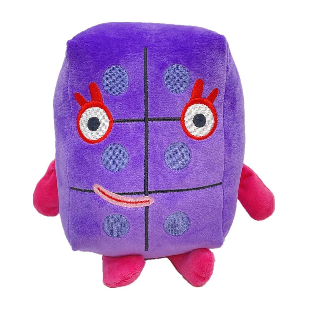 Kreslené číselné bloky plyšové panenky hračky vycpané děti vzdělávací číselné bloky hračky pro děti