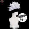High Quality 3 Styles Gojo Satoru Cosplay Wig Jujutsu Kaisen Gojo Short Heat Resistant Synthetic Hair Anime Cosplay Wigs + Wig C