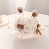 Cute Bear Baby Bucket Hat Spring Summer Thin Sun Hat Adjustable UV Protection Cap for Boys and Girls Infants Toddler