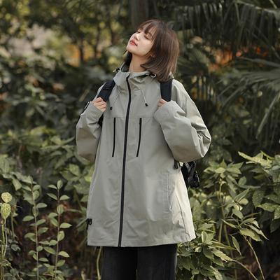 Mountain Style Outdoor Mountaineering Couple Hooded Jacket Jacket for Men and Women In Spring and Autumn Functional Windproof Casual Jacket