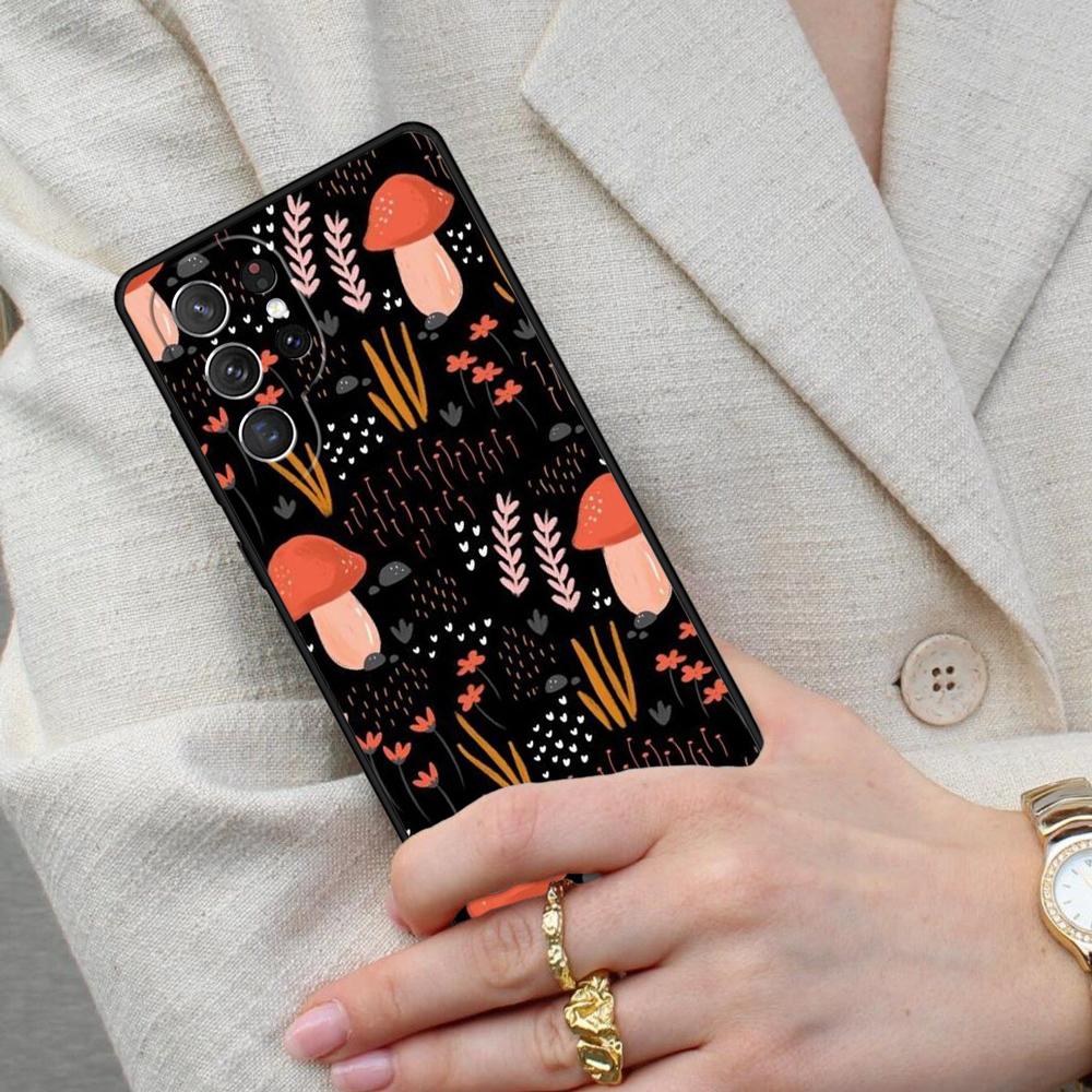 Mushroom Forest Cell Phone Case for Samsung Galaxy S26 Ultra S25 S24 S23 S22 S21 S20 Note10 Cover