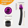 2PCS Breather Hose Gas Fuel Tank Cap, Gas Can Vent, CNC One Way Tank Valve Vent Tube with Aluminum Breather Valve, Fuel Cap Hose Tube for ATV CRF YZF
