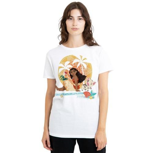 Moana Womens/Ladies Sitting Sunset T-Shirt