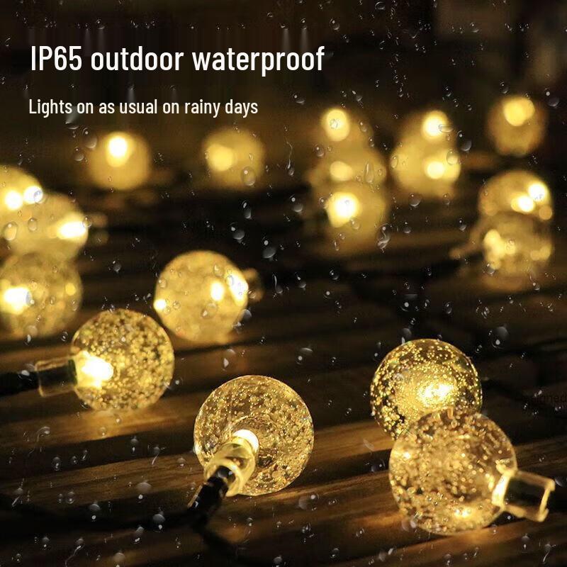 Outdoor LED Crystal Ball String Lights