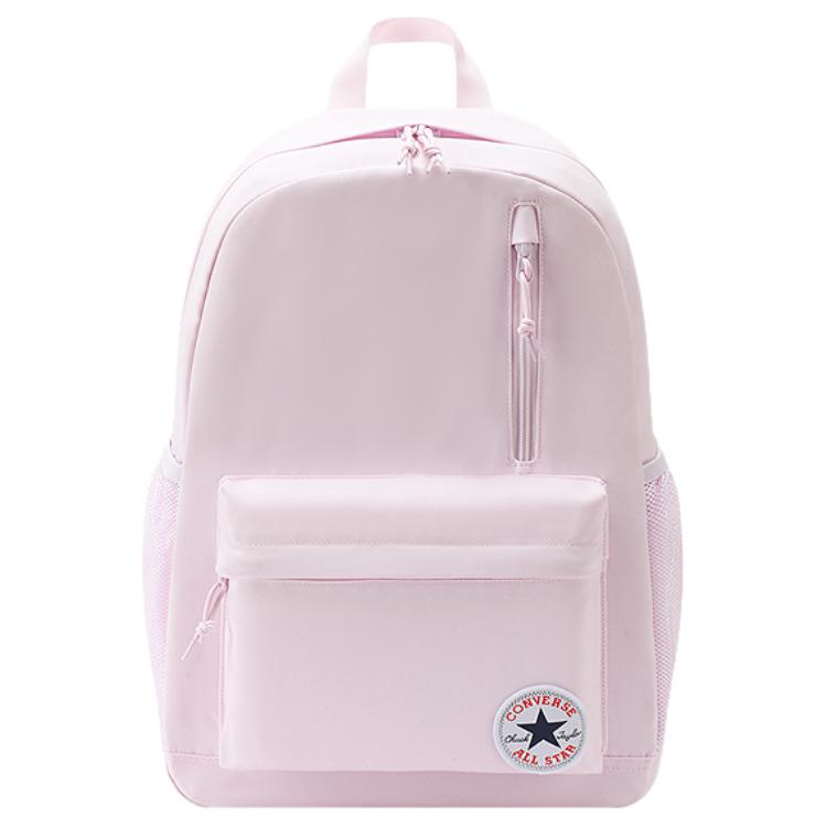 Converse Casual Versatile Zipper Closure Polyester Backpack Medium Light Purple Women backpack CV2443021PS-004 Light Purple,M