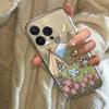 Cute Teddy Bear Doll Phone Case For iPhone 11 12 13 14 15 16 Pro Max 7 8 Mini Plus SE X XS XR Clear Funda