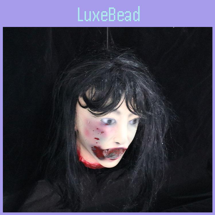 Halloweenská dekorace s hlavou ducha z latexu pro strašidelné události ve strašidelném domě