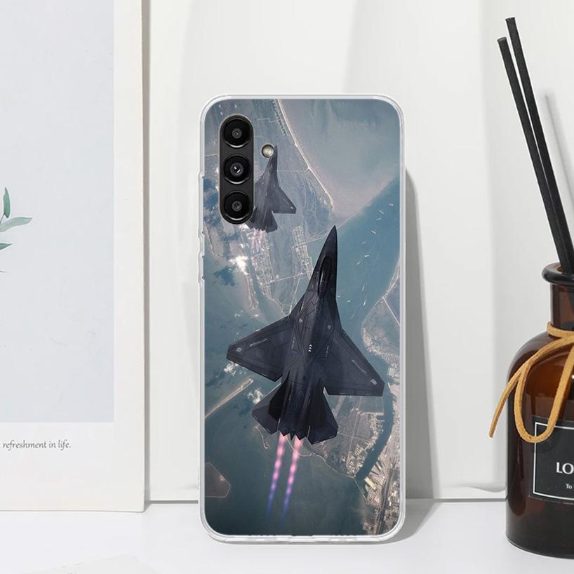 Military Aircraft Warship Fighter Phone Case For Samsung Galaxy A15 A25 A35 A55 A14 A24 A34 A54 A13 A23 A33 A53 A12 A22 A32 A52