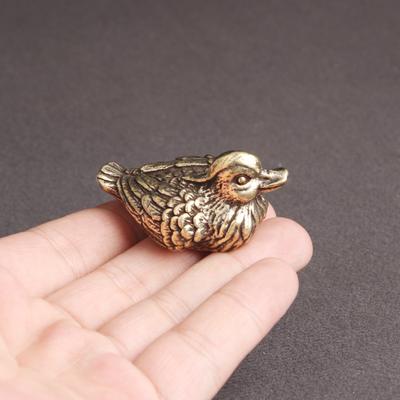 Carini Ornamenti da Tavolo in Ottone a Forma di Anatra Mandarina Decorazioni per la Casa Statuette di Animali in Rame Decorazioni Miniature Artigianato Regali per Feste di Matrimonio