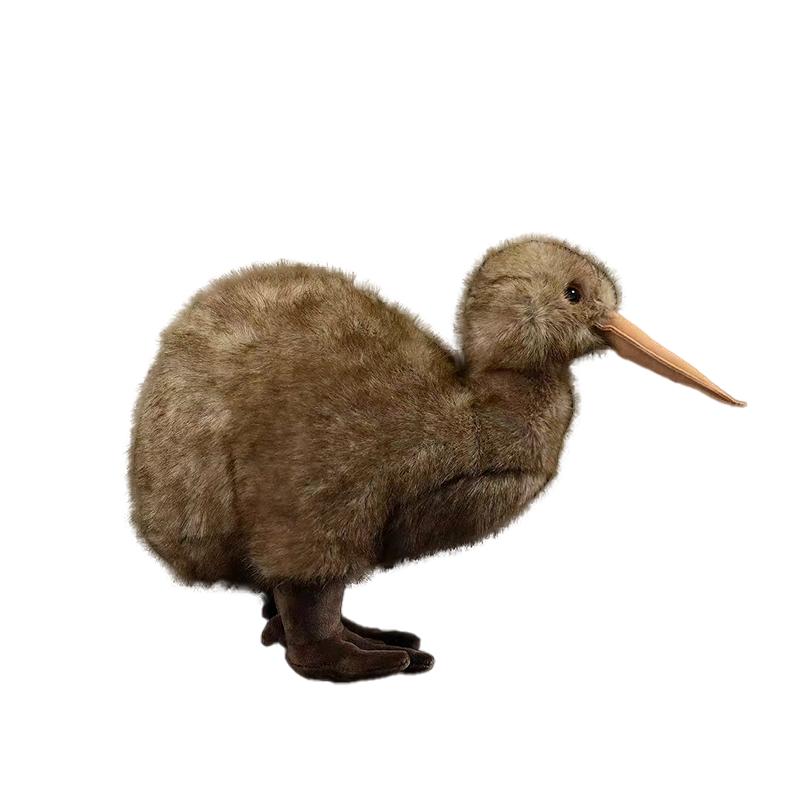 25CM Soft Realistic Simulation Kiwi Bird Stuffed Animal Plush Toy Cute Cartoon Lifelike Bird Kid Accompany Sleeping Hugging Gift 25cm