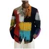 Men's Printed Long Sleeve Shirts Casual Loose Printed Long Sleeve Shirts