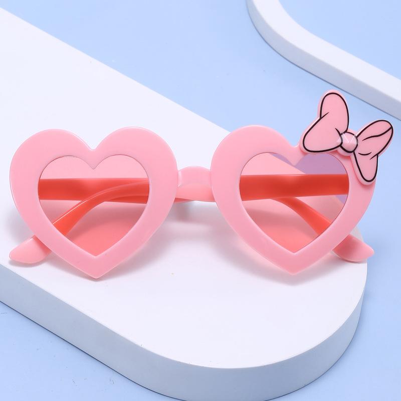 Children'S Cartoon Sunglasses, Blackout, Sunscreen, Cute Sunglasses, Girls' Baby Love Bow, Toy Glasses.