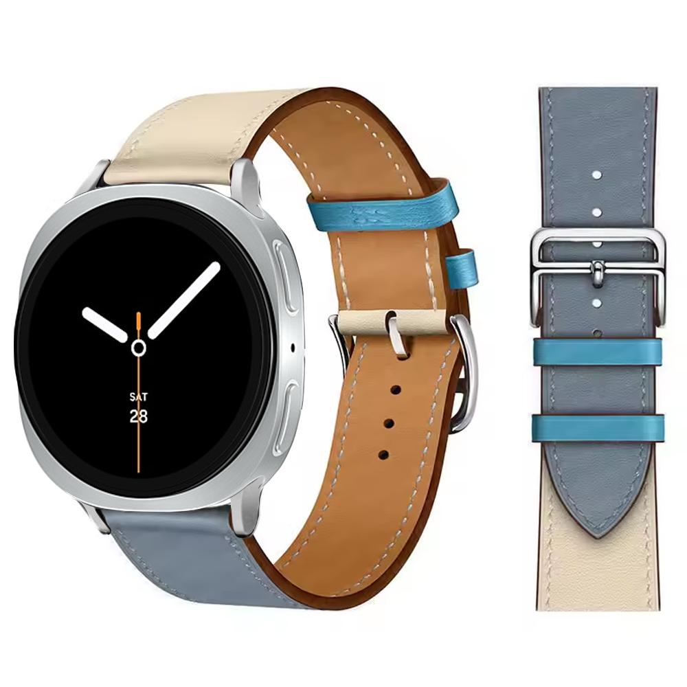 Exquisite leather band For Samsung Galaxy Watch 8 strap 40mm 44mm metal buckle Bracelet correa Galaxy Watch 8 classic 46mm bands