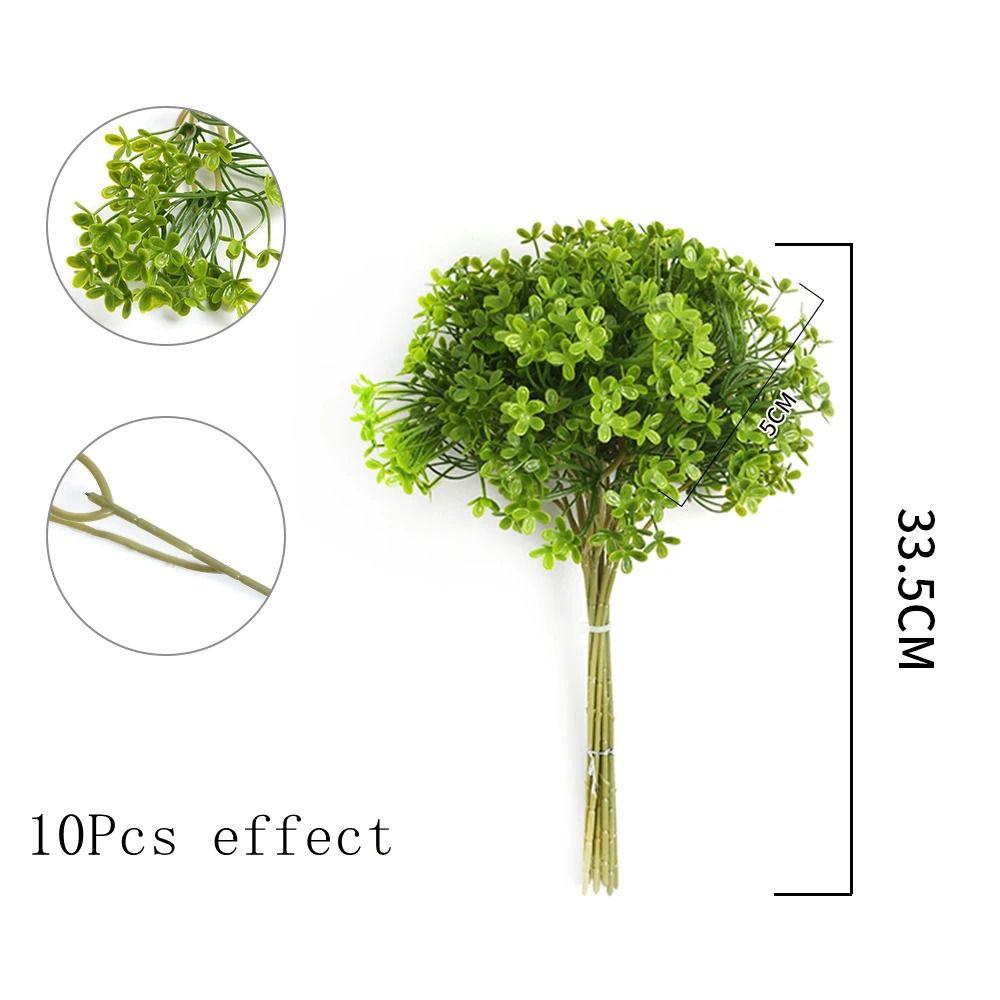 10Pcs Artificial Leaf Plant Bouquet Fake Leaf for Home Room Decor Garden Wedding Marriage Decoration Outdoor Garland Ornaments