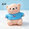 Collectible Holiday Themed Figurines Christmas Tomato Bear Squeeze Toy for Stress Relief, Cute TPR Decompression Toys Figure with Festive Decoration