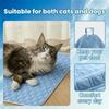 Summer Dog Cooling Mat Ice Slicky Fiber Fabric Cat Sleeping Pad  For Puppies And Adult Dogs