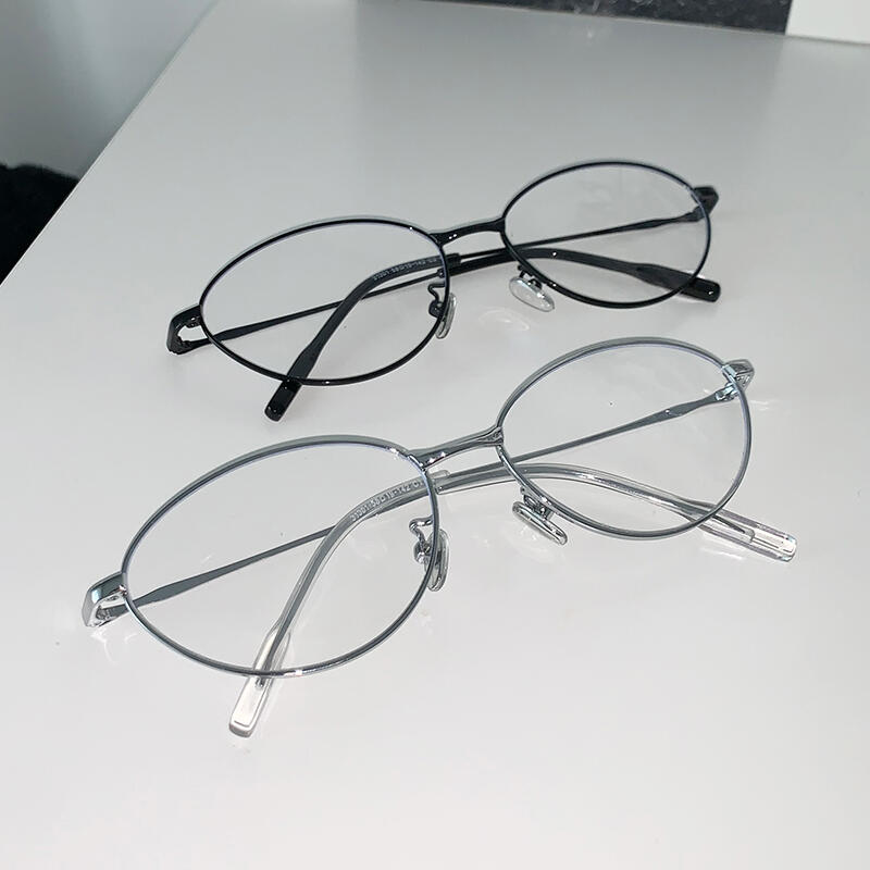 

Cat s Eye Metal Glasses Frame Silte GL-52 Kano Silver