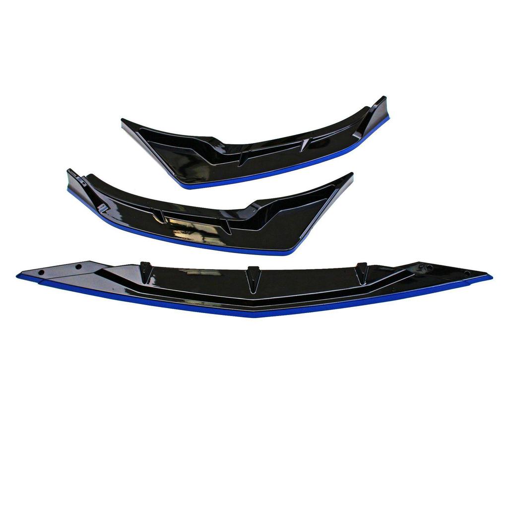 Modern Fiesta Front Lip & Rear Spoiler Kit: Combat Style Splitter, Louvers, and Bumper Protectors