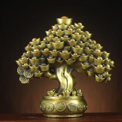 Copper Wealth Tree Ornament for Home & Office