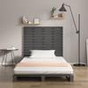 VidaXL Wall-mounted Headboard Grey 126x3x91.5 Cm Solid Pine Wood 824680