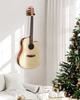 Donner Gitarrenaufhänger Wandmontage Schwarznuss-Material Belastbarkeit 10 kg mit Schrauben Bass/Ukulele (6 Stück)