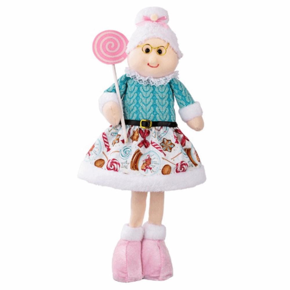 Creative Santa Claus Retractable Doll Pink Retractable Legs Doll Decoration  Party Favors