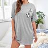 Fashion Casual Homewear Women Nightdress Short Sleeve Dresses Loose Fit Nightwear Home Clothes Nightie Loungewear Dresses