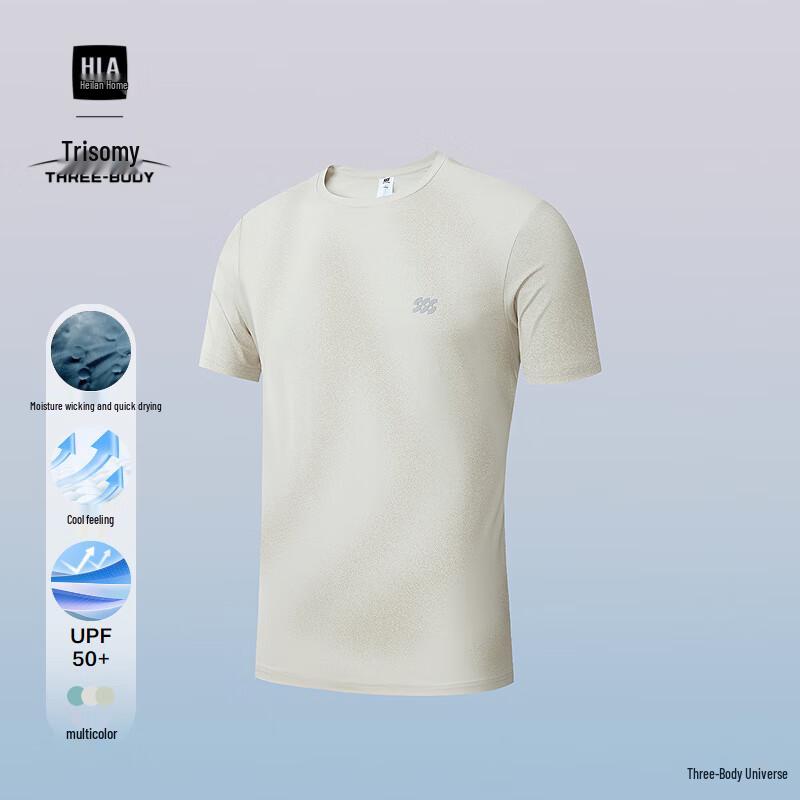 HLA HEILAN HOME Three-Body Collaboration Men s Short Sleeve T-Shirt 3XL