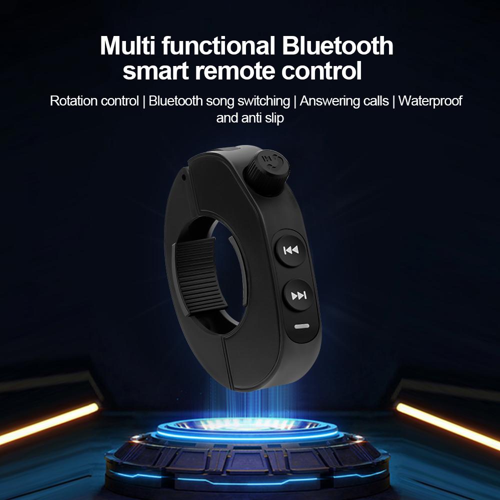Bezdrátové dálkové ovládání Bluetooth 5.3 pro motocyklovou helmu, náhlavní soupravu, mediální ovladač na řídítka kola, tlačítka na volant auta