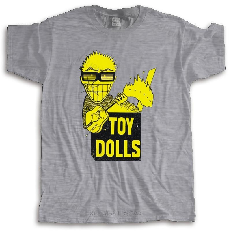 shubuzhi Brand Cotton T-shirt Man crew neck t-shirt TOY DOLLS IDLE GOSSIP WAKEY WAKEY ADICTS PUNK ROCK BAND RETRO VINTAGE