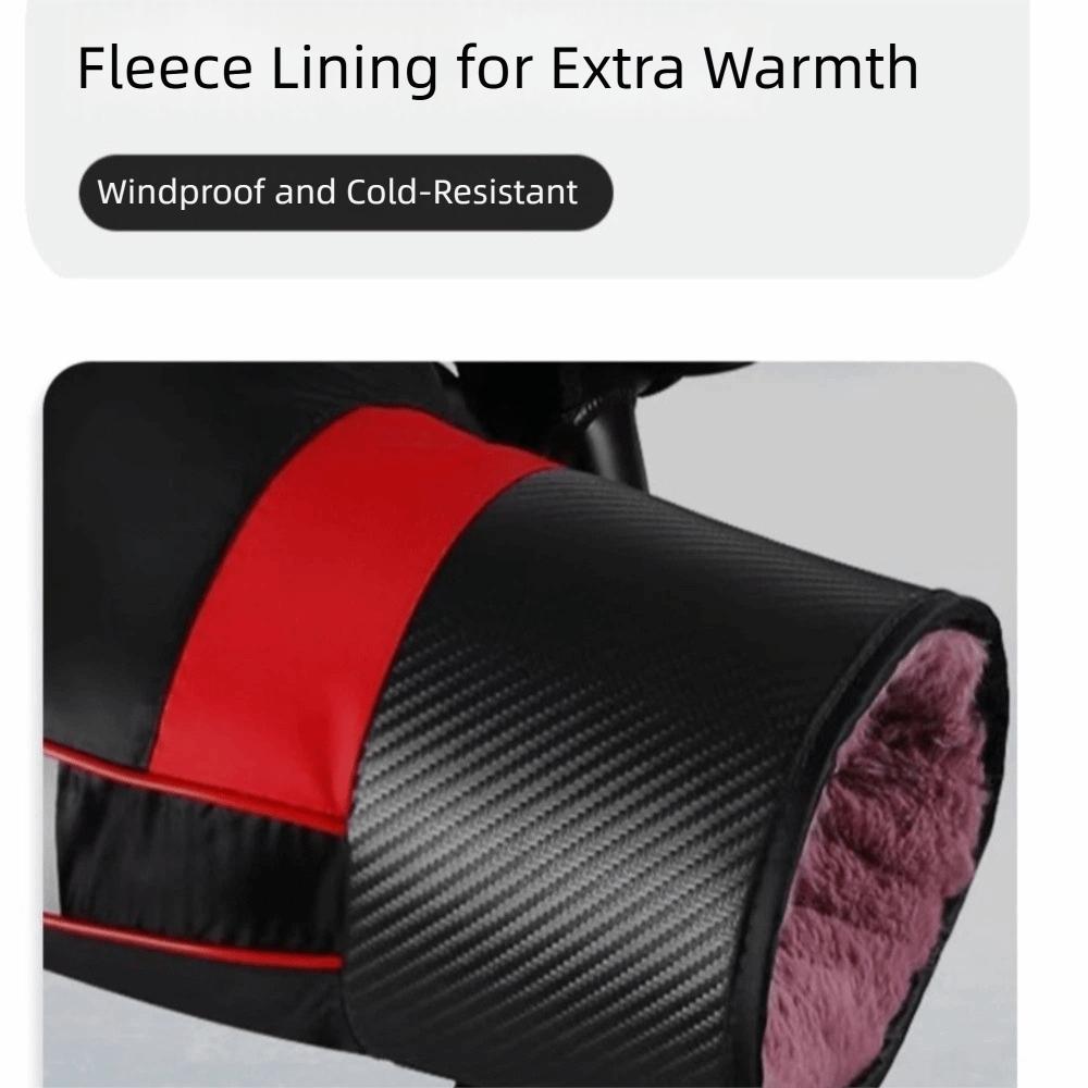 Wasserdichte Motorrad-Lenkerhandschuhe Winddichte Winter-Fahrradhandschuhe Lenkerstulpen Winter