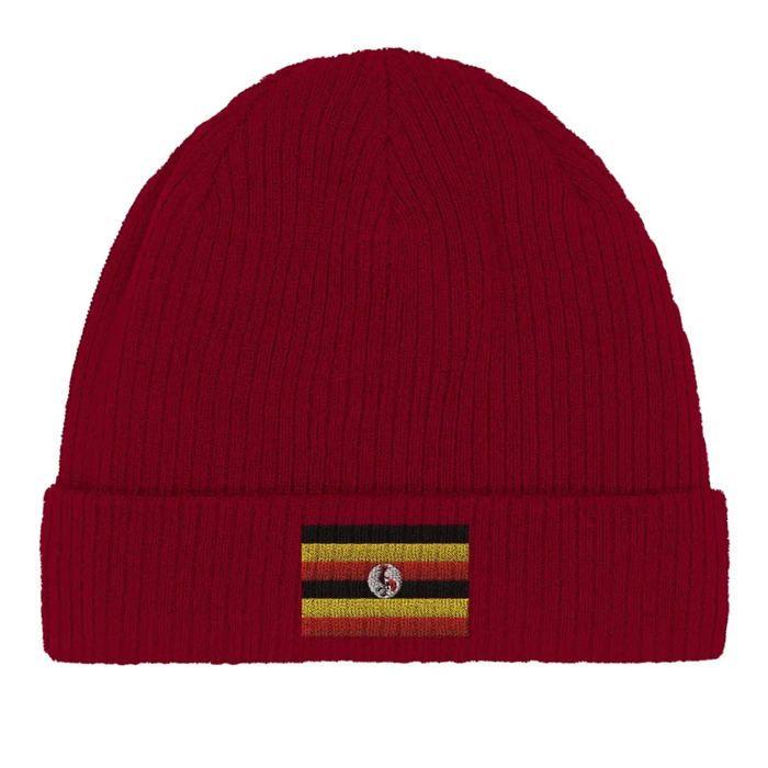 Bonnet Drapeau Ouganda en Rouge