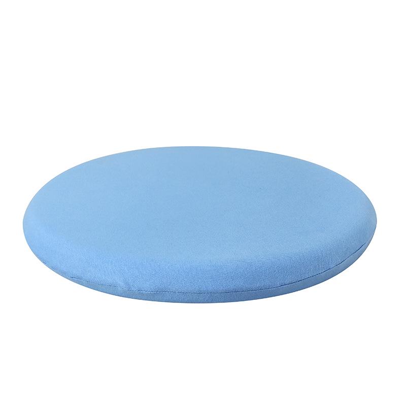MUJI-Style Tatami Round Memory Foam Seat Cushion - Breathable, Solid Color, Tie-On for Office Chair