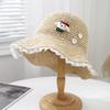 Sun Hat Bucket Hat Summer Hats For Women Korean Style Elegant Sweet Cute Big Brim Straw Hat Lady Girls Beach Accessories