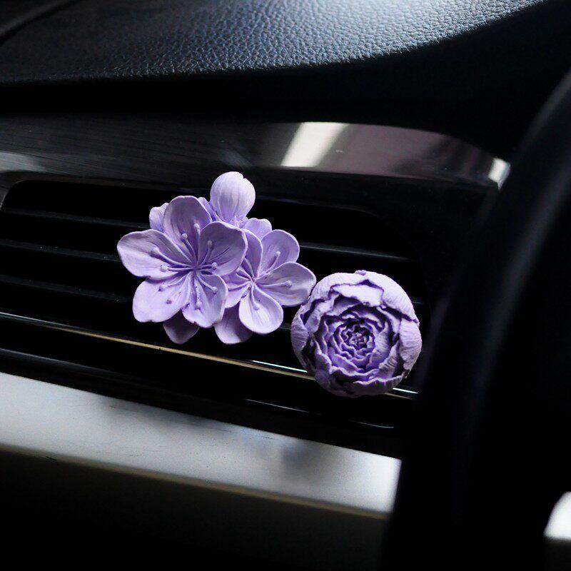 2025 Trendy New Car Air Vent Fragrance Retro Peach Blossom Butterfly Aroma Diffuser Car Perfume Decoration