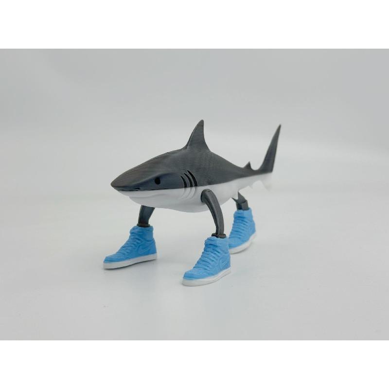 Tung Tung Sahur 3D Printed Figure Toy Shark Tralalero Tralala Doll Decoration Gift for Kids and Collectors