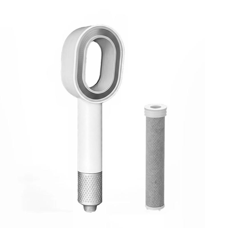 High Pressure Filter Shower Head Beauty Rain Showerhead Filtration Impurities Purification Filtered Water Bathroom Accessories белый