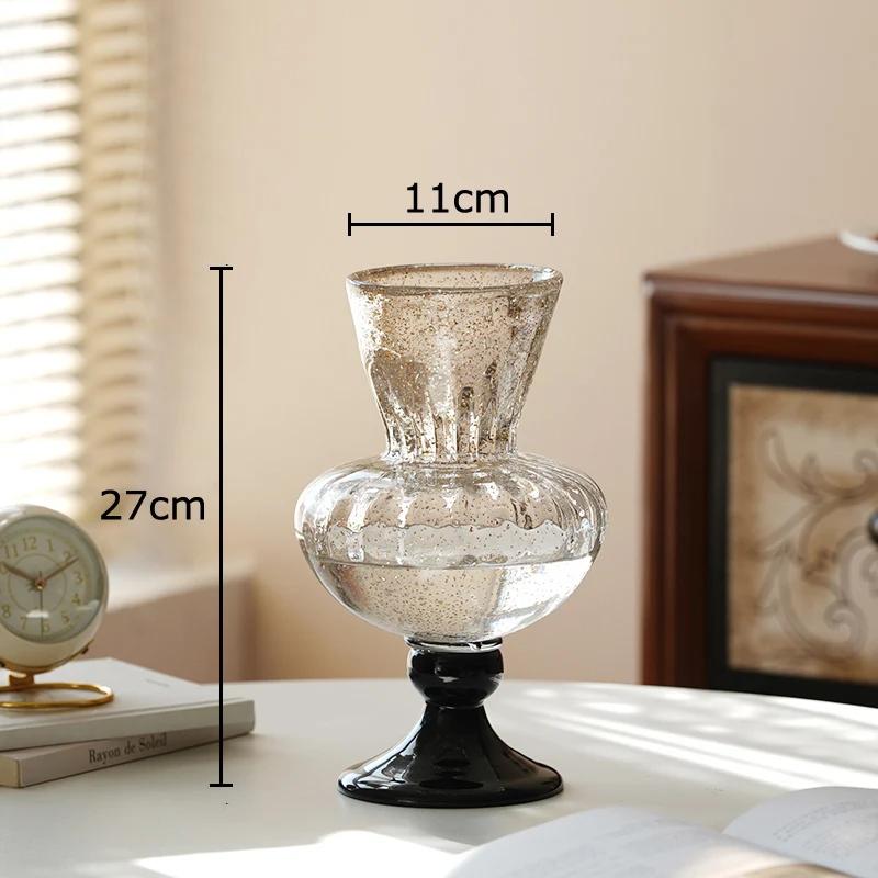 Kreatywny przezroczysty szklany wazon reliefowy doniczka do hydroponiki dekoracja stołu wazony na kwiaty estetyczny wystrój pokoju