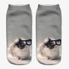 Funny and Cute Animal Fitness Socks, 3D Printed Mouse Totoro for Women
