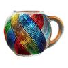 Hand Painted Coffee Mug Resin Quirky Resin Tea Cup 380ml Colored Yarn Ball Coffee Cup Hot And Cold Drink Cup Artistic Decor