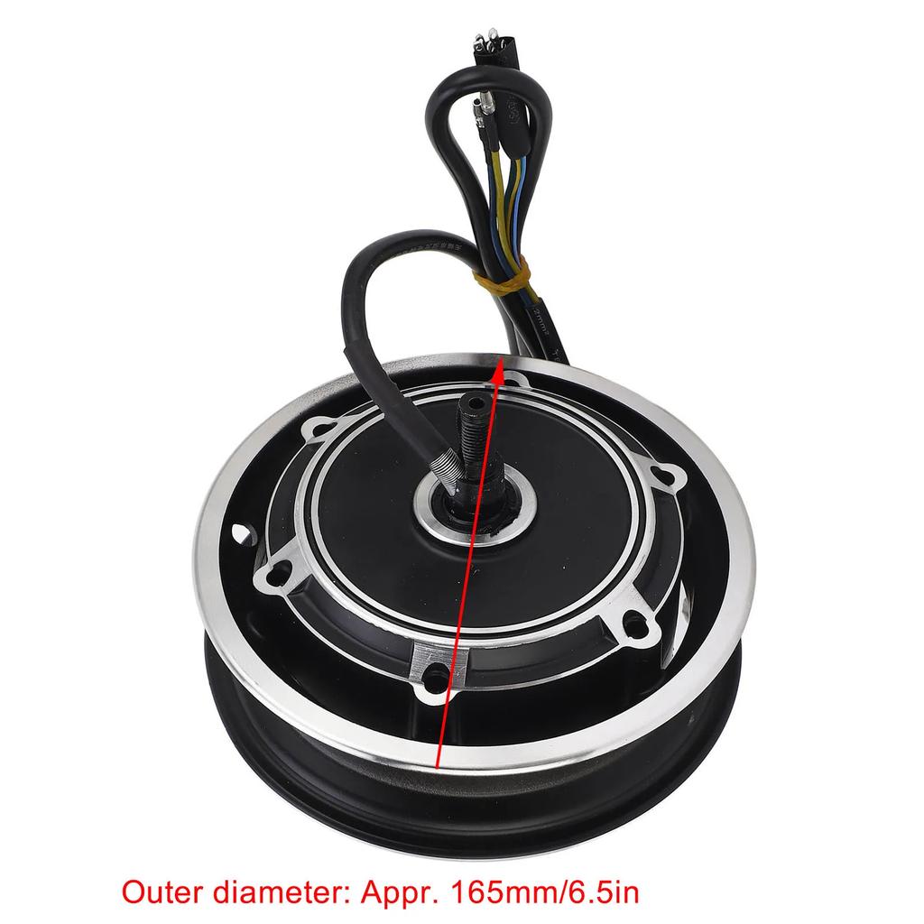 Electric Scooter Hub Motor 48V 1000W Electric Bike Brushless Disc Brake Hub Motor for 10 Inch Outer Tire