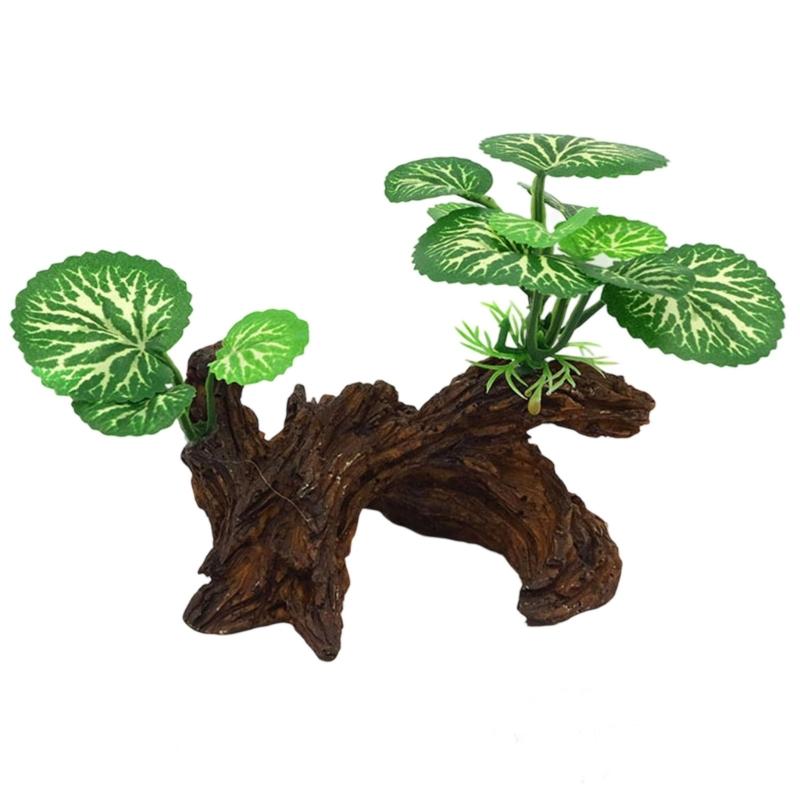 Life Like Tree Root Aquariums Ornament Easy To Clean Resin Fishtanks Landscape Decoration for Safe Fish Shrimp Habitats