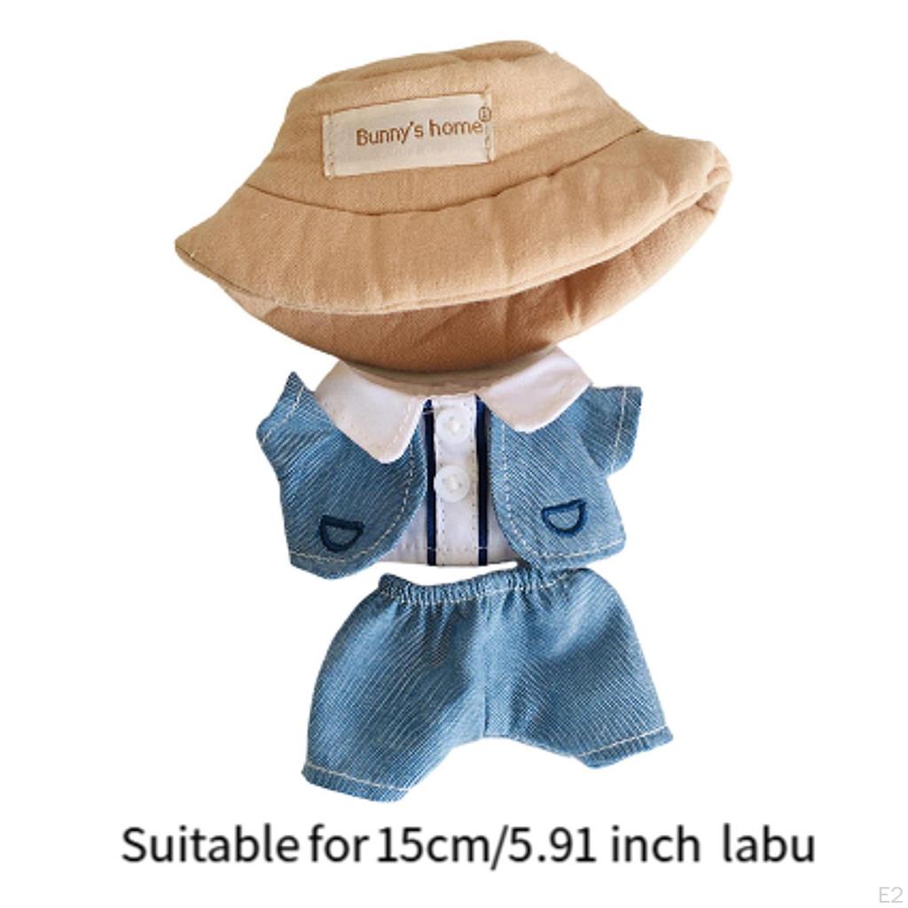 15cm Plush Doll Clothes Accessories Photo Props Fashion Suit suits set