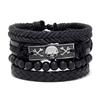 Unisex Handmade Woven Leather Bracelet - European and American Style Jewelry