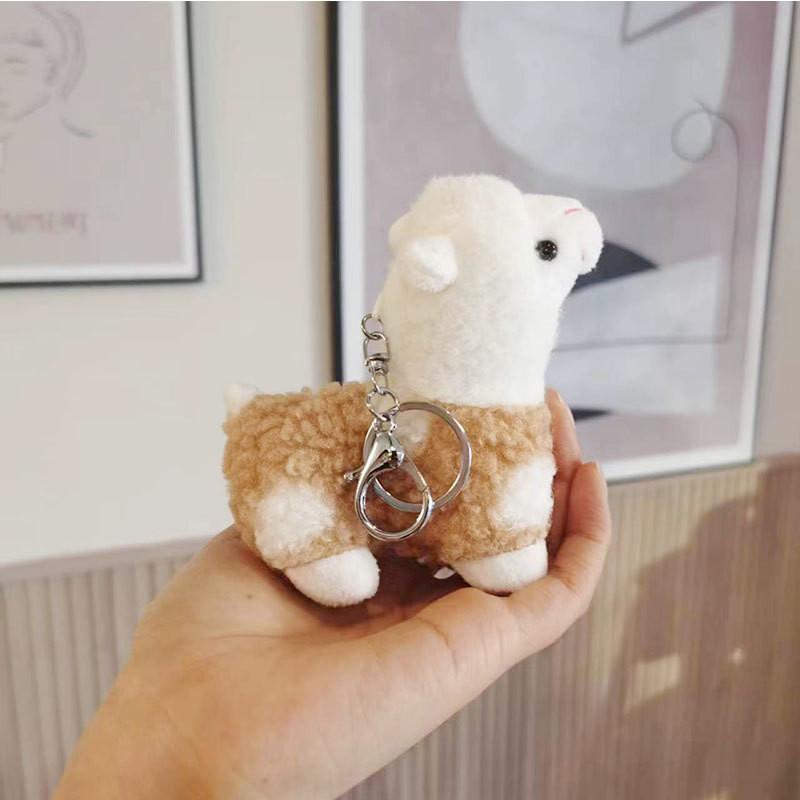Adorable Alpaca Keychain Plush Toy Creative Birthday Gift Soft Stuffed Animal