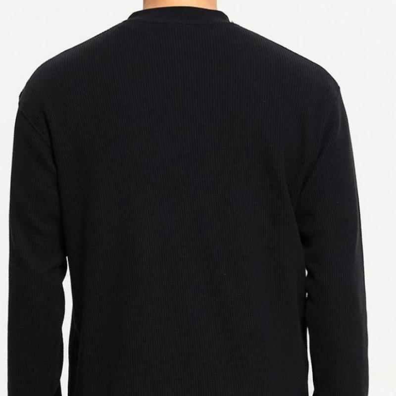 New Balance Vaflové tričko s dlouhým rukávem a výstřihem Henley mT43514men