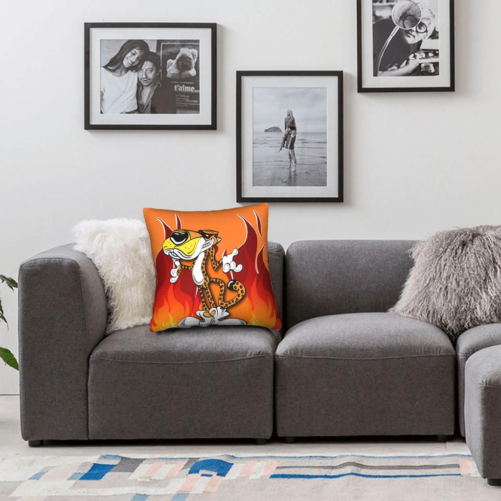 Lebensmitteldruck C-Cheetos Kissenbezüge Neuartiger Kissenbezug für Sofa Schlafzimmer Heimdekoration Weiche Kissenhülle
