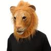Mască de față de leu pentru petrecere de dans Costum de mascarada de Halloween Recuzită pentru fața cu animale amuzante